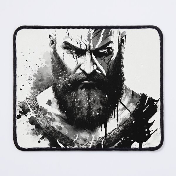 Item preview, God of war Kratos Face Ink Brush designed and sold by ClonePingui.