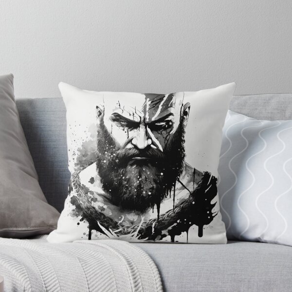 Item preview, God of war Kratos Face Ink Brush designed and sold by ClonePingui.