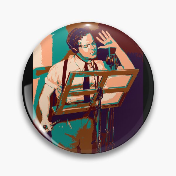 Artikelvorschau, Orson Welles im Tonstudio entworfen und verkauft von Reconocer.