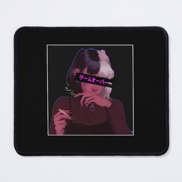 Item preview, "Game Over" - japanese anime glitch aesthetic designed and sold by catsNcats.