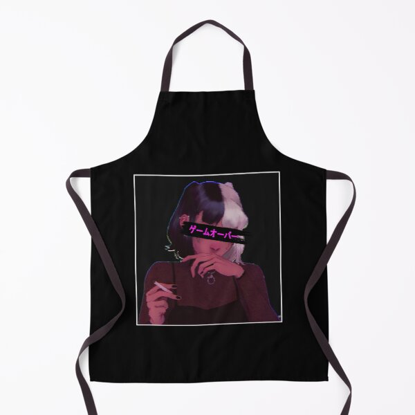 Item preview, "Game Over" - japanese anime glitch aesthetic designed and sold by catsNcats.