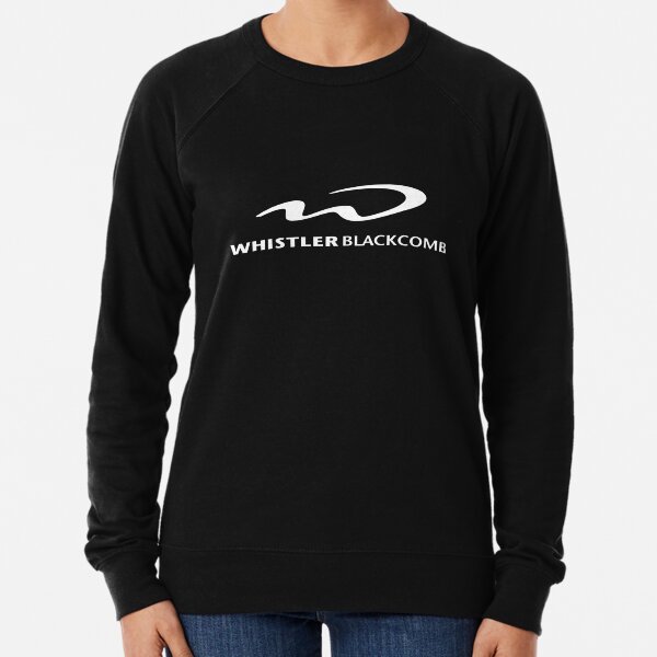 Whistler Blackcomb Resort, Canada - White Writing Lightweight Sweatshirt