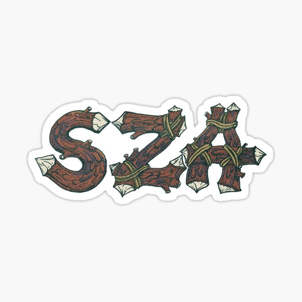 SZA Name Logo Sticker