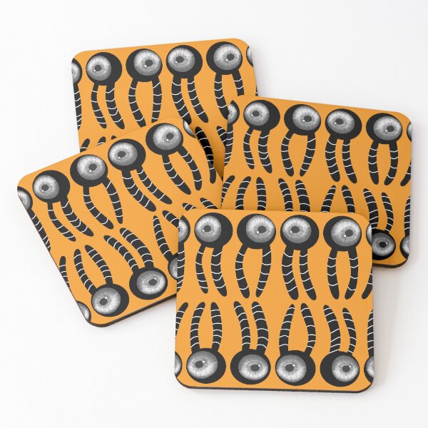 Item preview, Cellular membrane with eyes, orange background designed and sold by Osher-BioArt.