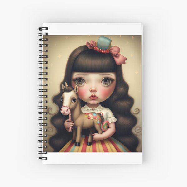Horse Lover Girl Spiral Notebook
