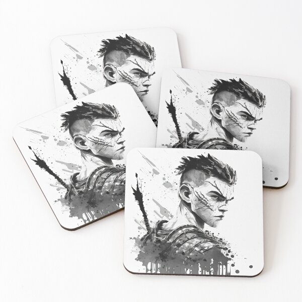 Aperçu de l'œuvre Pinceau à encre pour le visage God of War Atreus créée et vendue par ClonePingui.