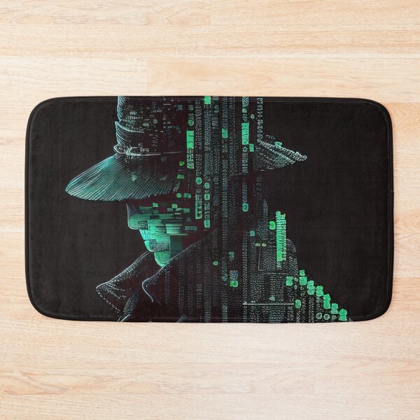 Item preview, Pixel art black hat hacker designed and sold by RK - Shop.