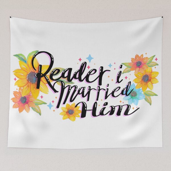 Item preview, Reader I Married Him Watercolor Flowers designed and sold by MandyRosko.