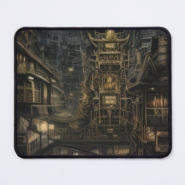 Item preview, Steampunk illustration of kow loon walled city designed and sold by RK - Shop.