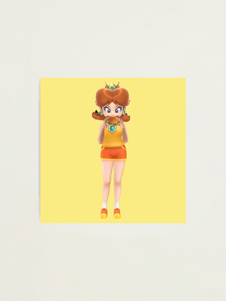 Daisy Eating A Burger In Her Sports Outfit | Photographic Print