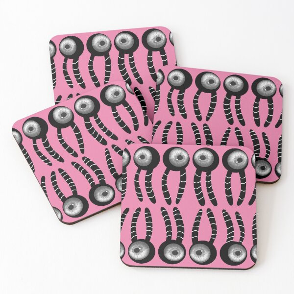 Item preview, Cellular membrane with eyes, pink background designed and sold by Osher-BioArt.