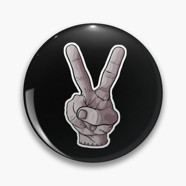 Item preview, Thing from Wednesday Sticker V Sign designed and sold by AlanSansMoi.