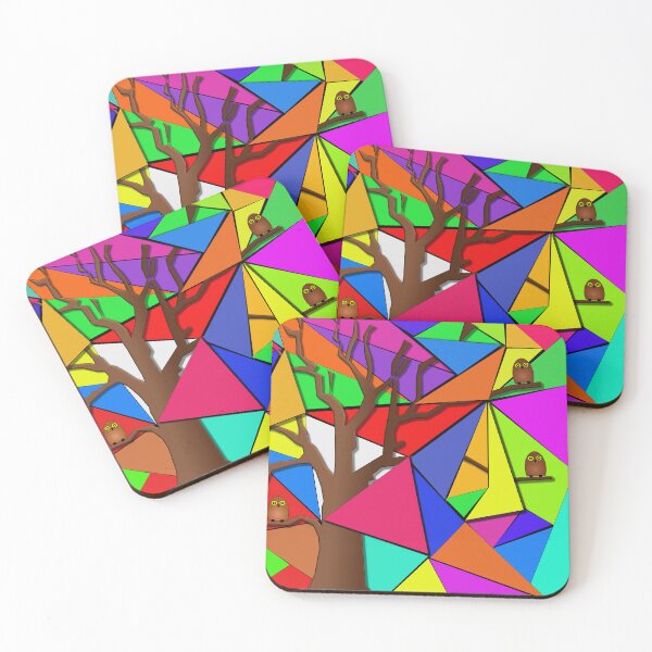 Item preview, Copy of Colorful Triangles with Tree designed and sold by jumapa.