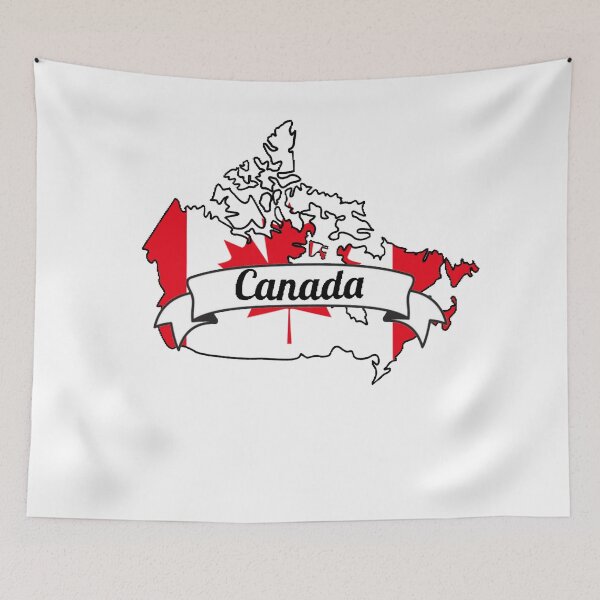 Item preview, Canada Flag Outline designed and sold by Jilliansshop.