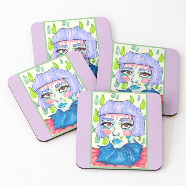 Item preview, Purple Hair Clown Girl designed and sold by Harold-Inks.
