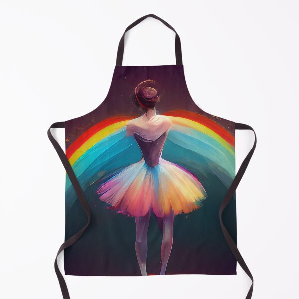 Item preview, Ballerina dancing with rainbow designed and sold by AIVIO.