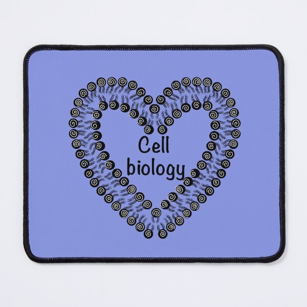 Item preview, Cell biology, blue background designed and sold by Osher-BioArt.