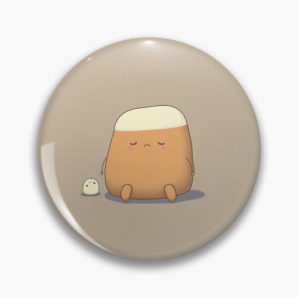 Item preview, sad lazy potato with a white head designed and sold by lysabird.