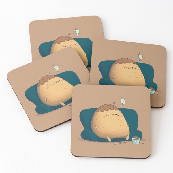 Item preview, lazy couch potato snoring and eating snacks designed and sold by lysabird.