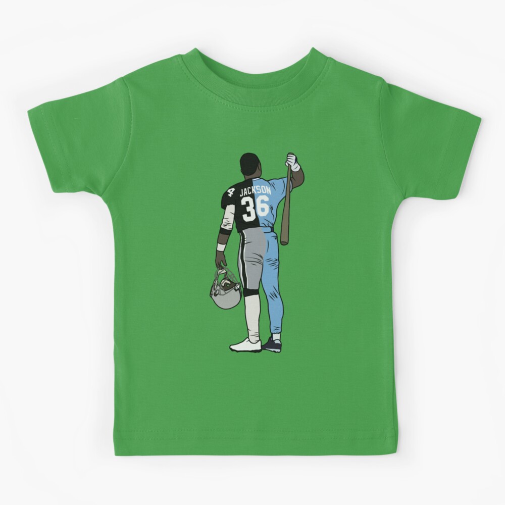 Bo Jackson Retro Bo Knows Oakland Football Caricature T Shirt