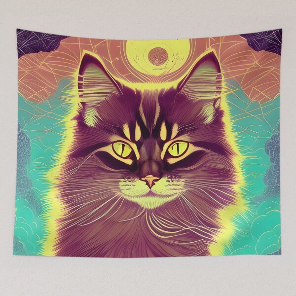 Item preview, Siberian Cat - Modern digital art designed and sold by Ai-michiart.