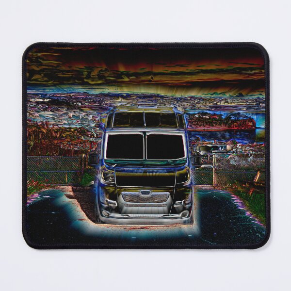 Item preview, Van Conversion Campervan Surreal Vivid Colours and Sky on Fire designed and sold by acceleratorhams.