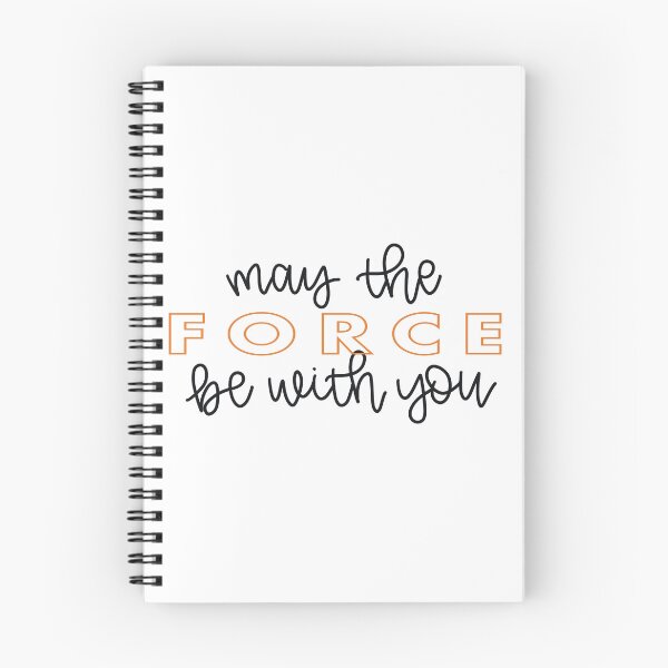Item preview, May the Force Be With You script - orange designed and sold by lyndsiemark.