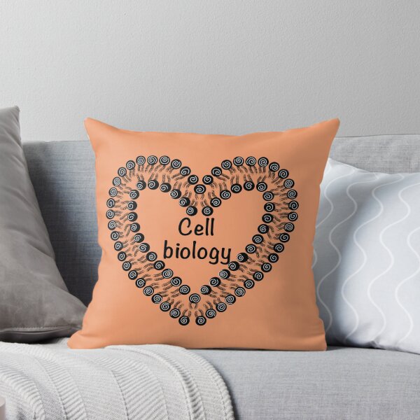 Item preview, Cell biology, orange background designed and sold by Osher-BioArt.