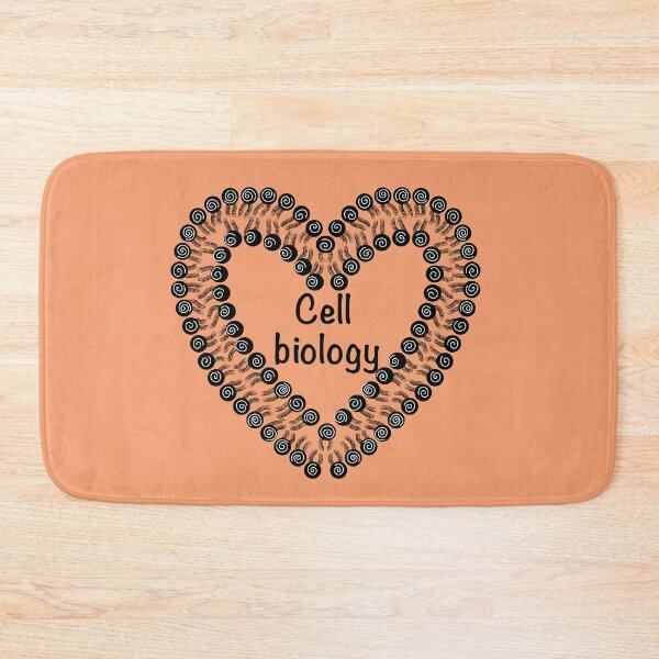 Item preview, Cell biology, orange background designed and sold by Osher-BioArt.