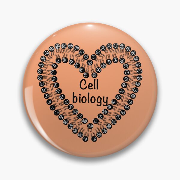 Item preview, Cell biology, orange background designed and sold by Osher-BioArt.