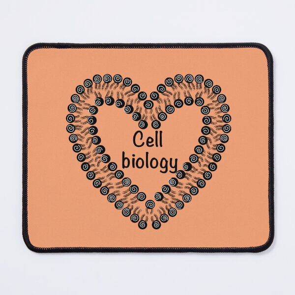 Item preview, Cell biology, orange background designed and sold by Osher-BioArt.