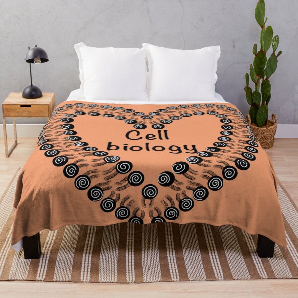 Item preview, Cell biology, orange background designed and sold by Osher-BioArt.