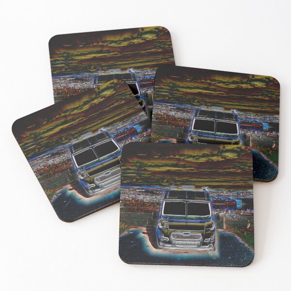 Item preview, Campervan Surreal Colourful Design with Brilliant Vivid Colours designed and sold by acceleratorhams.