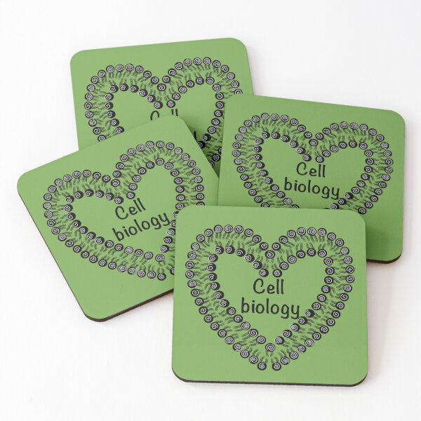 Item preview, Cell biology, green background designed and sold by Osher-BioArt.