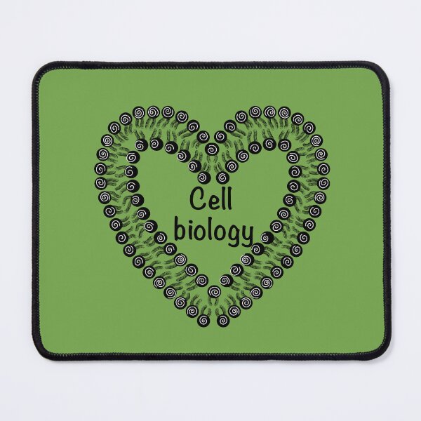 Item preview, Cell biology, green background designed and sold by Osher-BioArt.