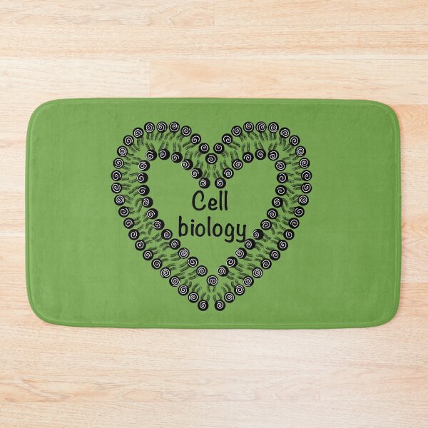 Item preview, Cell biology, green background designed and sold by Osher-BioArt.