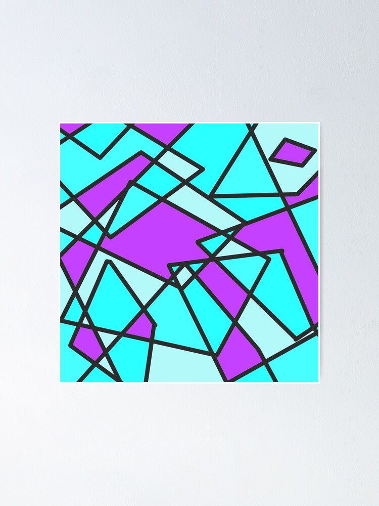 Thumbnail 1 of 3, Poster, Mosaic Abstract #2 designed and sold by awsomepatterns.