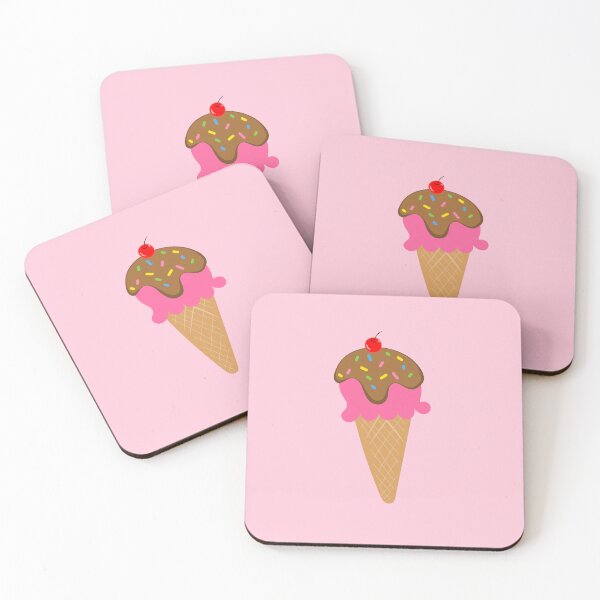 Item preview, strawberry and chocolate ice cream cone designed and sold by yessebel.