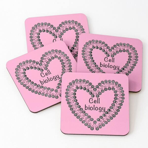 Item preview, Cell biology, pink background designed and sold by Osher-BioArt.