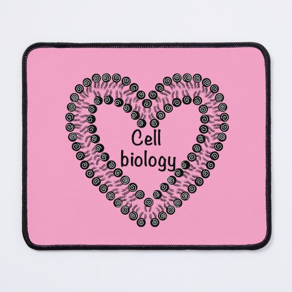 Item preview, Cell biology, pink background designed and sold by Osher-BioArt.