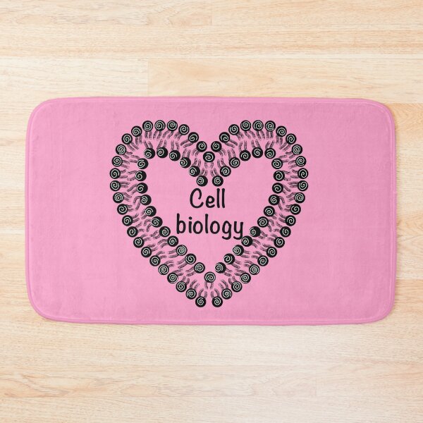 Item preview, Cell biology, pink background designed and sold by Osher-BioArt.