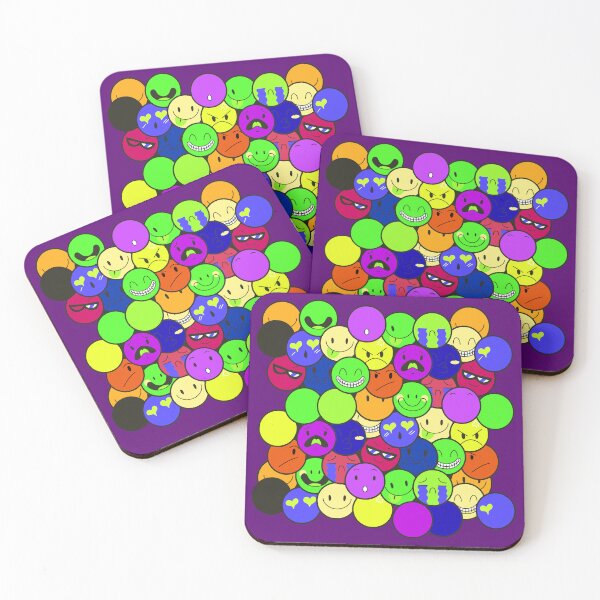 Item preview, Cute Emoji Faces | Happy Face | Angy Face - C3 designed and sold by Art-by-Geoff.