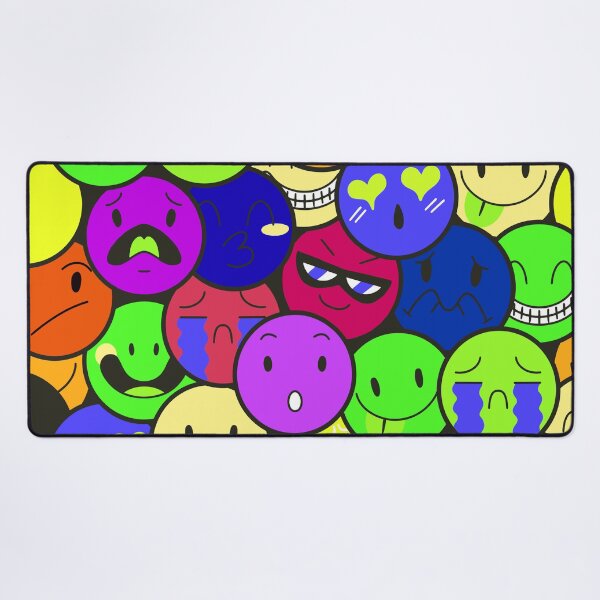 Item preview, Cute Emoji Faces | Happy Face | Angy Face - C3 designed and sold by Art-by-Geoff.