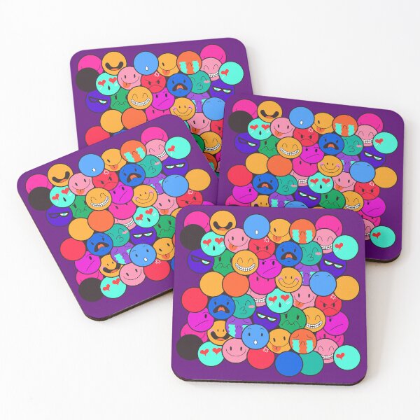Item preview, Cute Emoji Faces | Happy Face | Angy Face - C4 designed and sold by Art-by-Geoff.