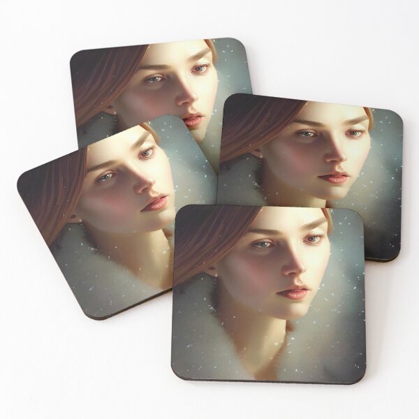 Item preview, Christmas Woman in the Snow designed and sold by AiArtistD.