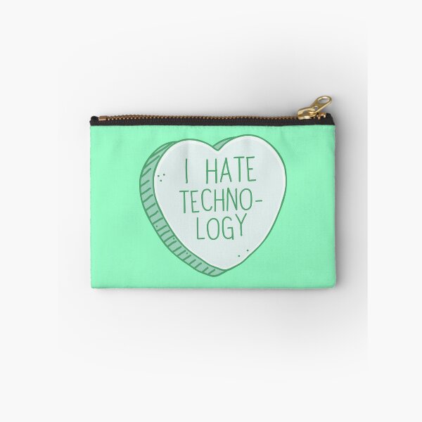 Item preview, I hate techno-logy (technology) heart candy designed and sold by jazzydevil.