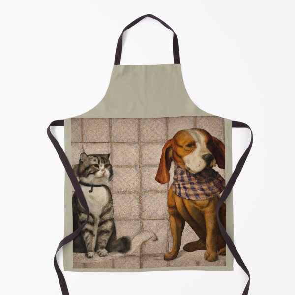 Item preview, Gingham Dog and Calico Cat in style of Leonardo da Vinci (AI Generated Art) designed and sold by Cowboy Folly.