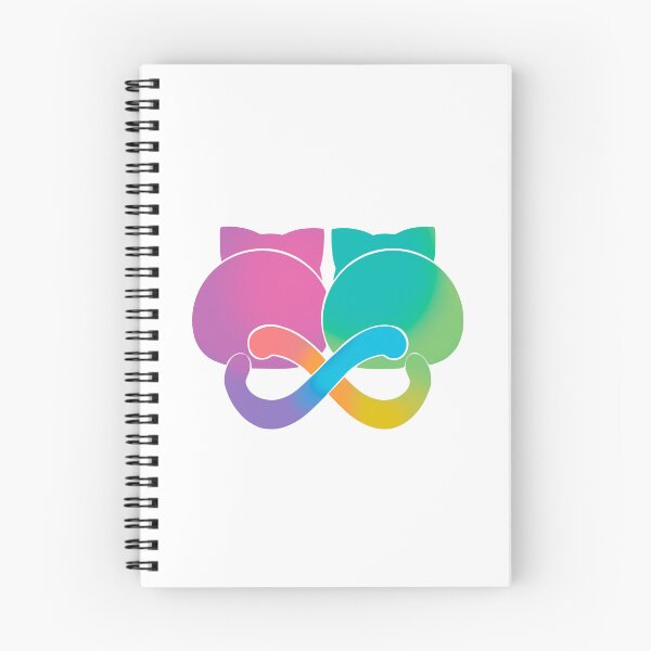 Item preview, Neurodiversity Pride - Neurodiversity Ally Infinity Cats - WHITE designed and sold by NDPride.