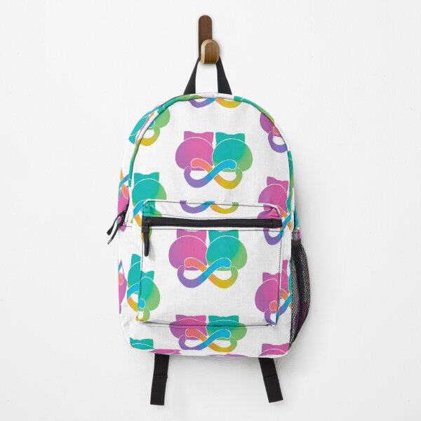 Item preview, Neurodiversity Pride - Neurodiversity Ally Infinity Cats - WHITE designed and sold by NDPride.