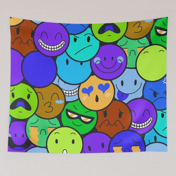 Item preview, Cute Emoji Faces | Happy Face | Angy Face - C6 designed and sold by Art-by-Geoff.